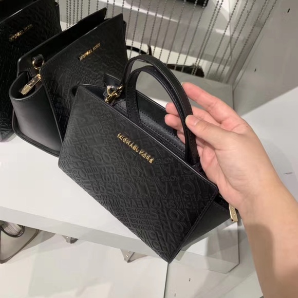 Michael Kors Bags Nwt Mk Selma Md Messenger Crossbody Bag Black